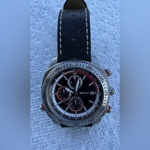 Sector 270 chronograph quartz men’s watch, black dial 41mm case